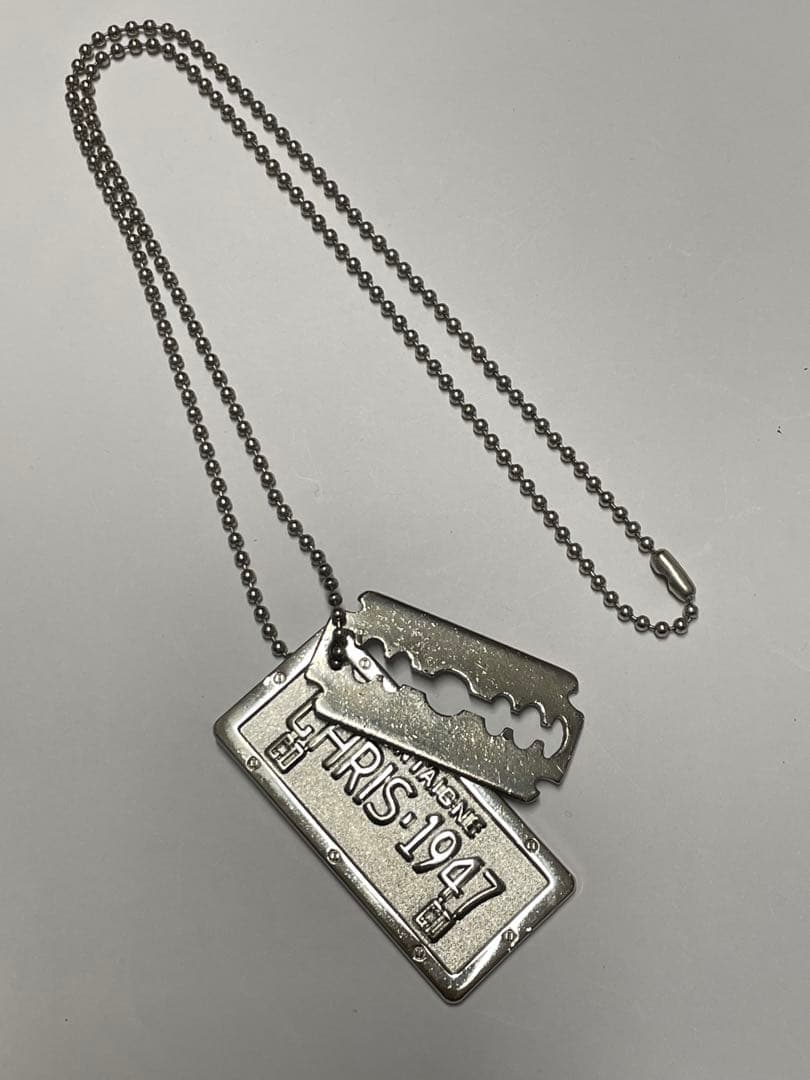 Christian Diorディオール CDロゴ プレート ドッグタグネックレス