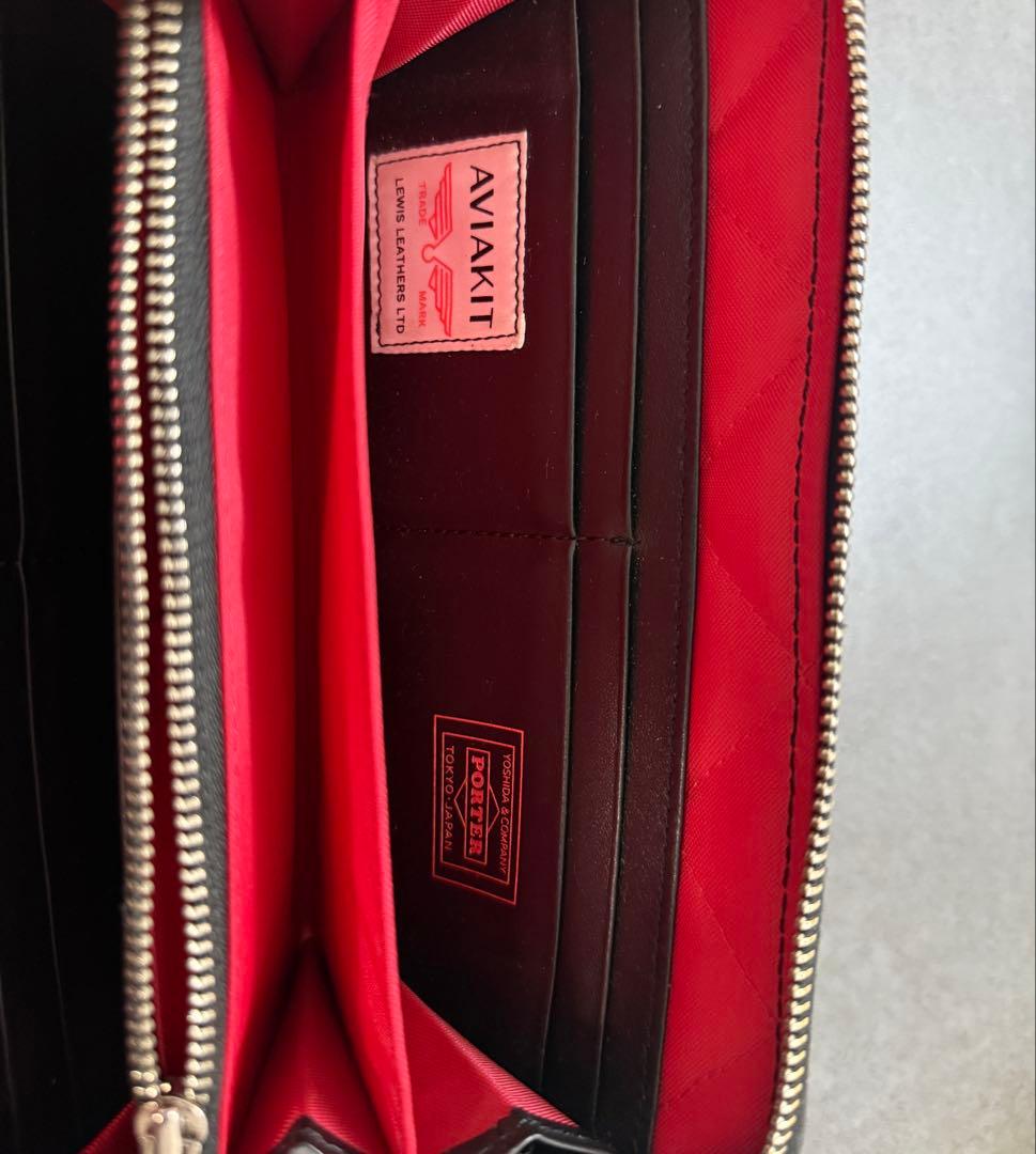 ルイスレザー x ポーター　レザー　ウォレット　長財布