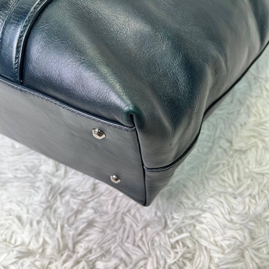 希少✨マッキントッシュフィロソフィー トートバッグ 本革レザー 深緑 肩掛け