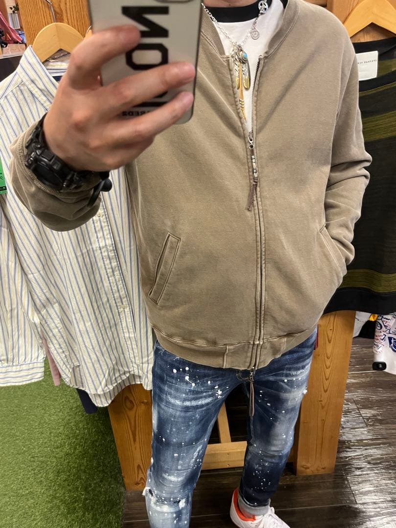 レミレリーフ ジップアップスウェット ネイティブアメリカン Y2K ロンハーマン