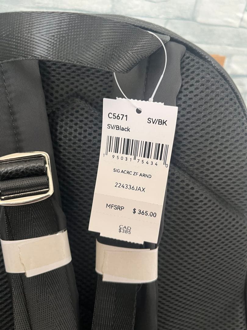 ★新品未使用★コーチ シグネチャーレザー ブラック リュック バックパック