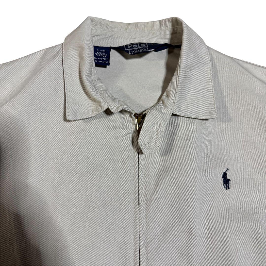 90's ポロラルフローレン　スウィングトップ　ブルゾン　ベージュ　M