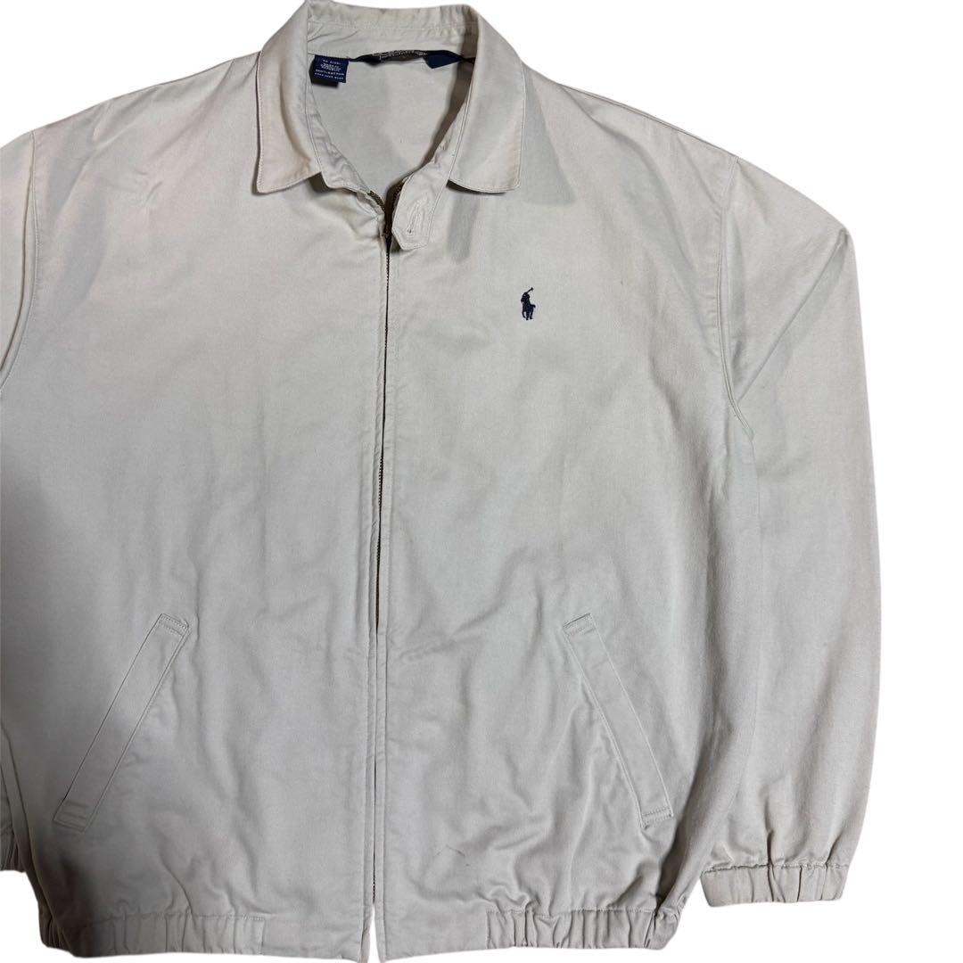 90's ポロラルフローレン　スウィングトップ　ブルゾン　ベージュ　M