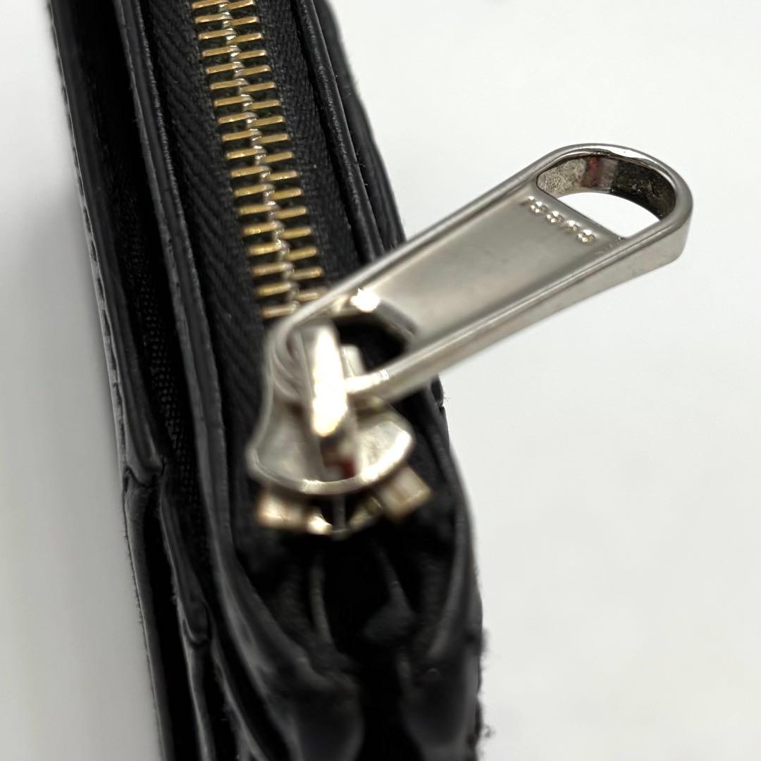 美品　Gucci ブラック GGパターンレザー ケース　カードケース