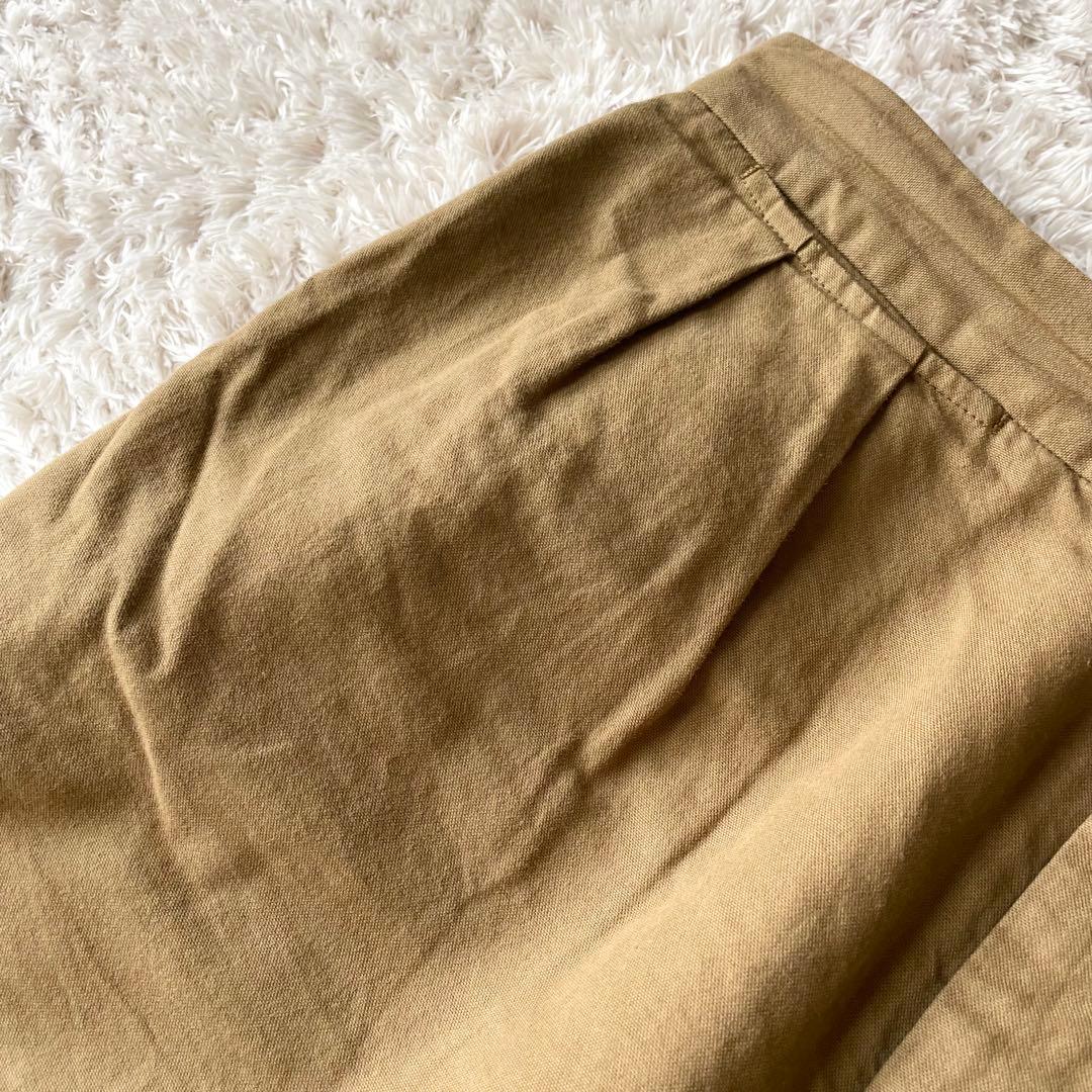 美品 MHL クロップドコットントラウザーズ 3 ブラウン