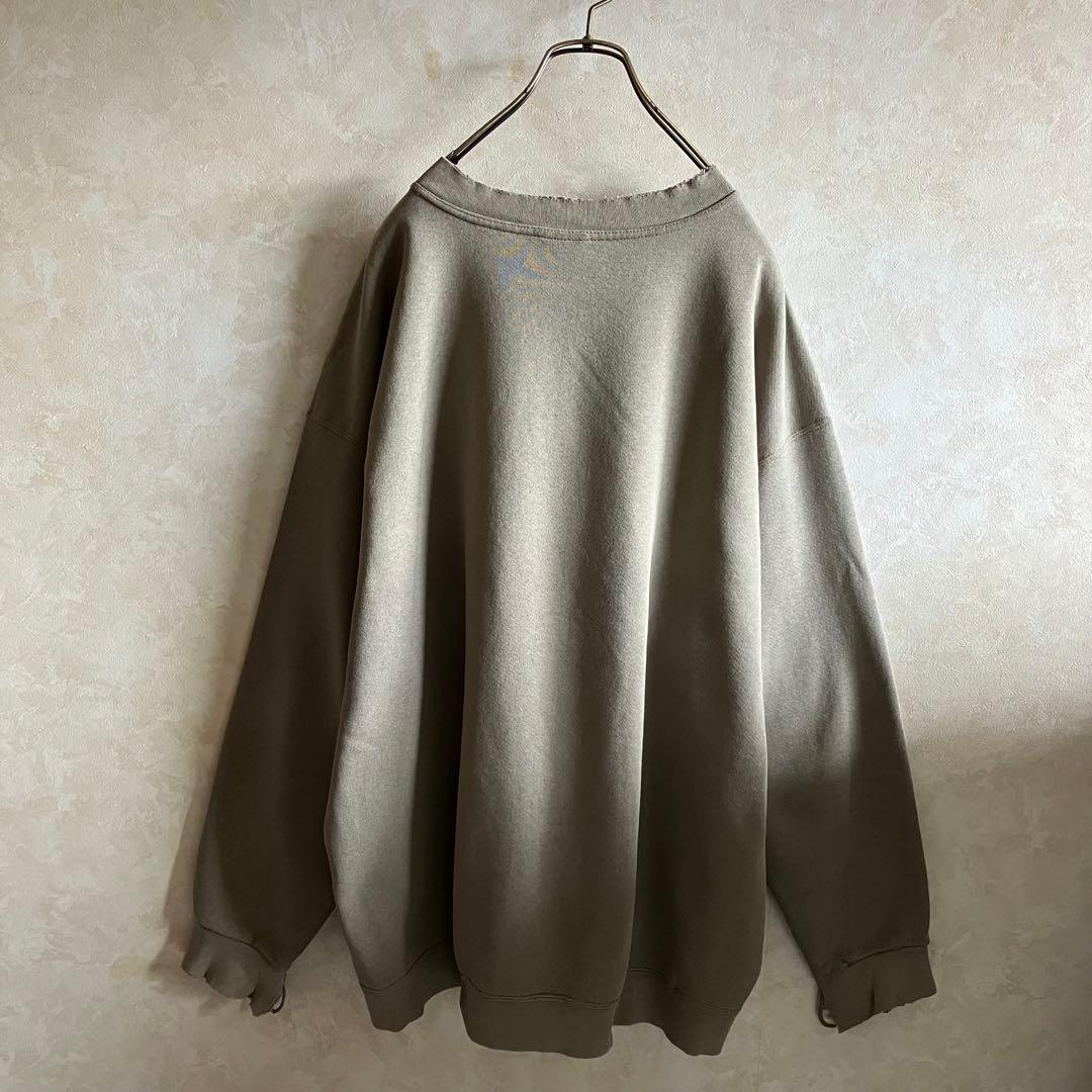 雰囲気◎90's USA製 ナイキ\"BIG SWOOSH\"スウェットXL 襤褸