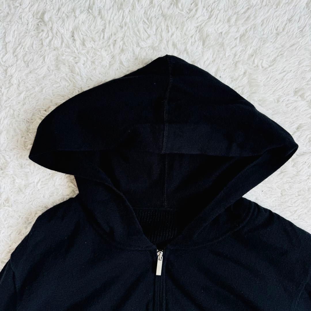 美品　ルシアンペラフィネ　カシミヤ　ジップ　ニットパーカー　S
