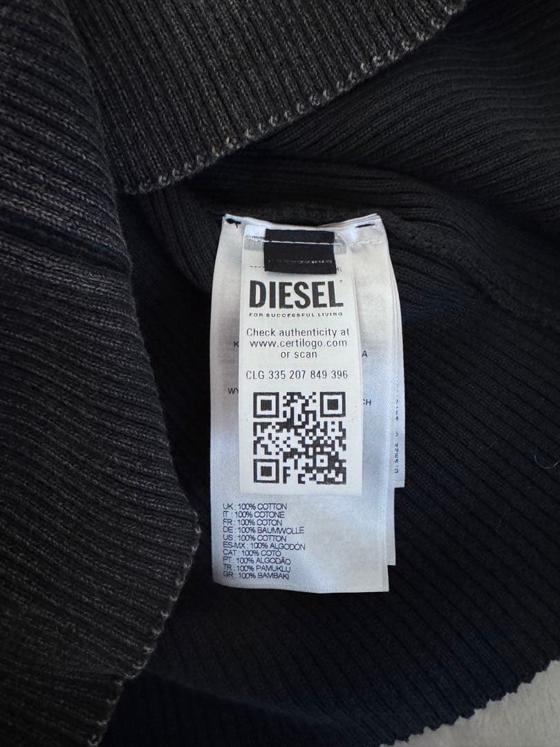 DIESEL M-Anchor-A プルオーバーニット Mサイズ