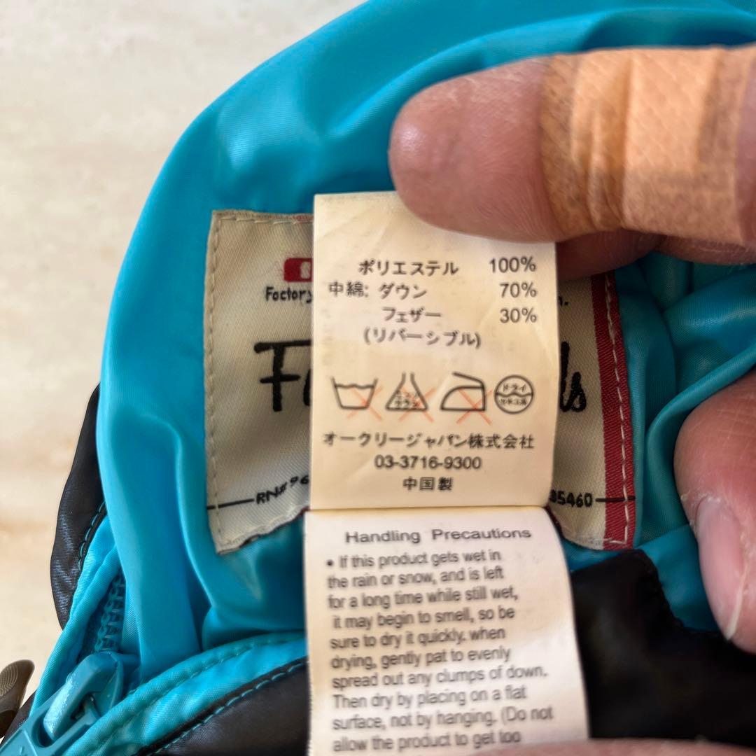 90年代頃当時物！オークリー　リバーシブルダウンジャケット　L