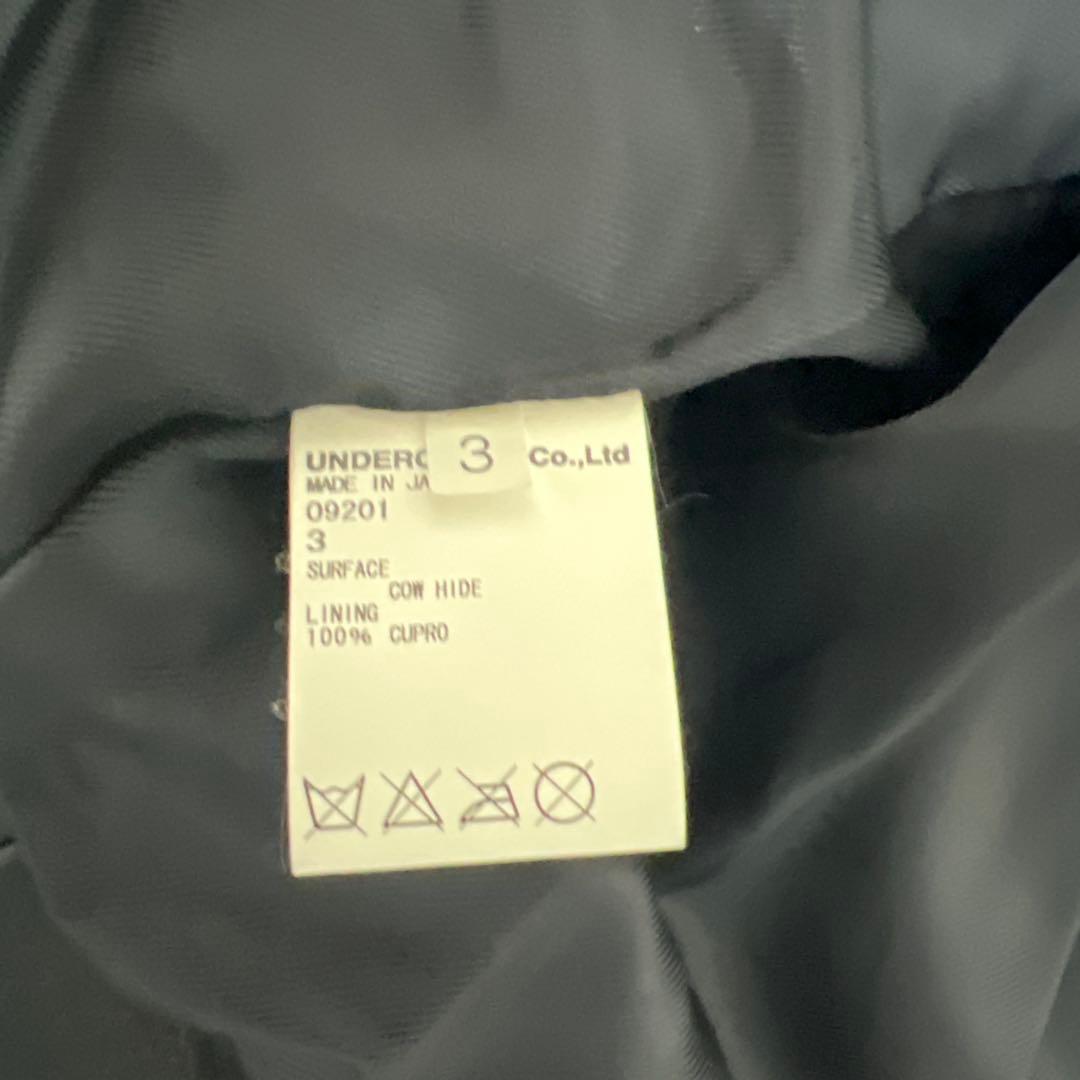 【美品】アンダーカバー　undercover ダブルライダース　サイズ3