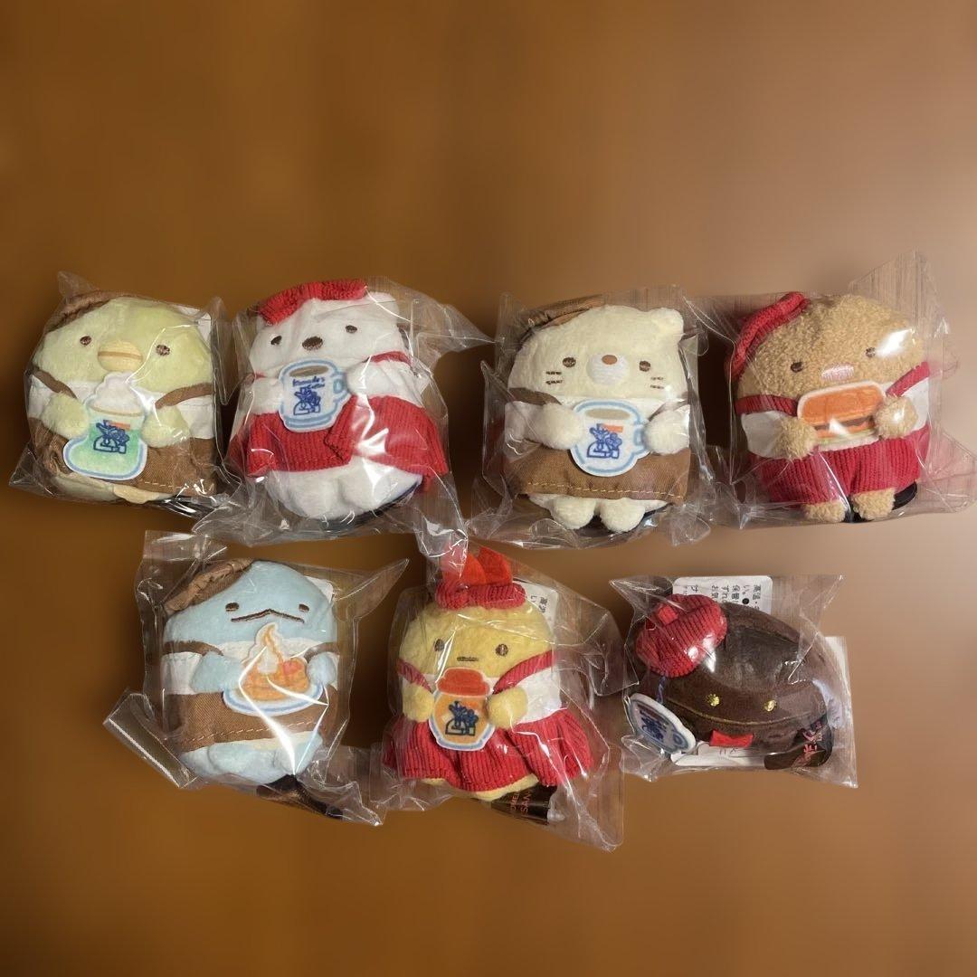 すみっコぐらし　コメダ珈琲　コラボ　てのりぬいぐるみ　7種