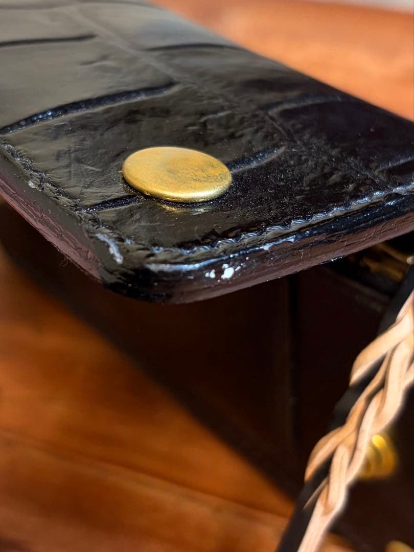 【年始セール】トラッカーウォレット ナイルクロコダイル コードバン