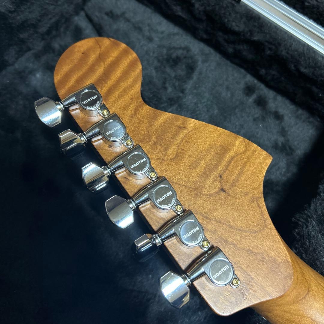ストラトキャスター リバースヘッドネック 22フレット gotohペグ付き