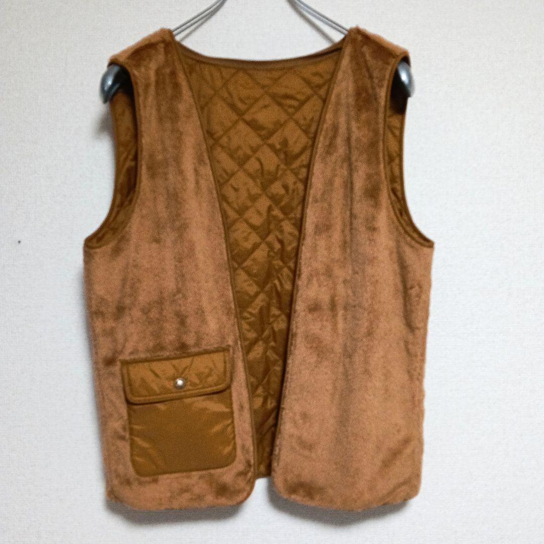 ノースフェイス ホワイトレーベルレザー調ボアインナーアウター ネイビー XL