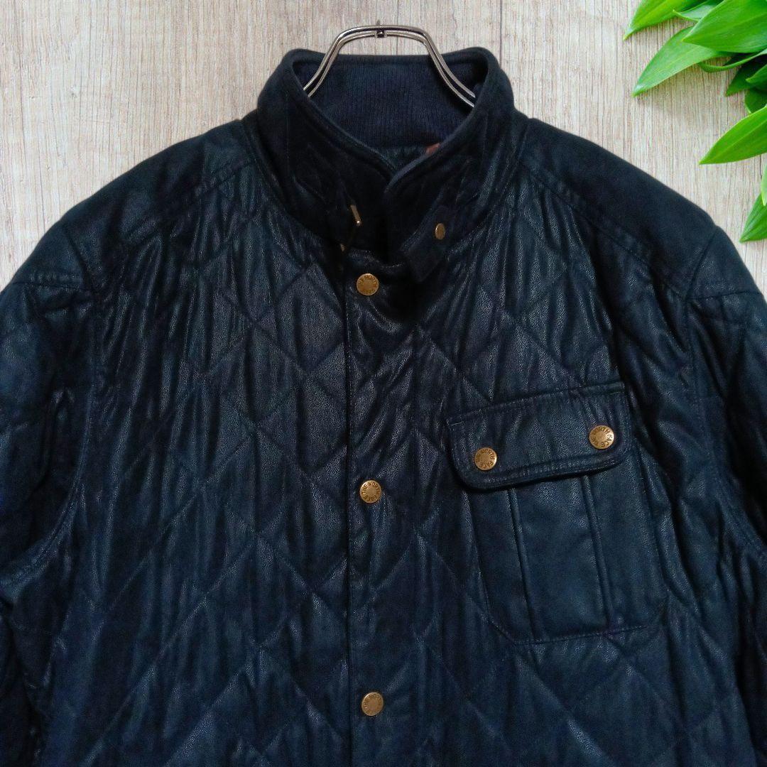 ノースフェイス ホワイトレーベルレザー調ボアインナーアウター ネイビー XL