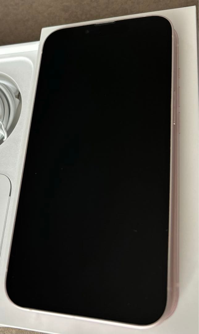 Apple購入 iPhone13 256GB 箱あり バッテリー91% ピンク系