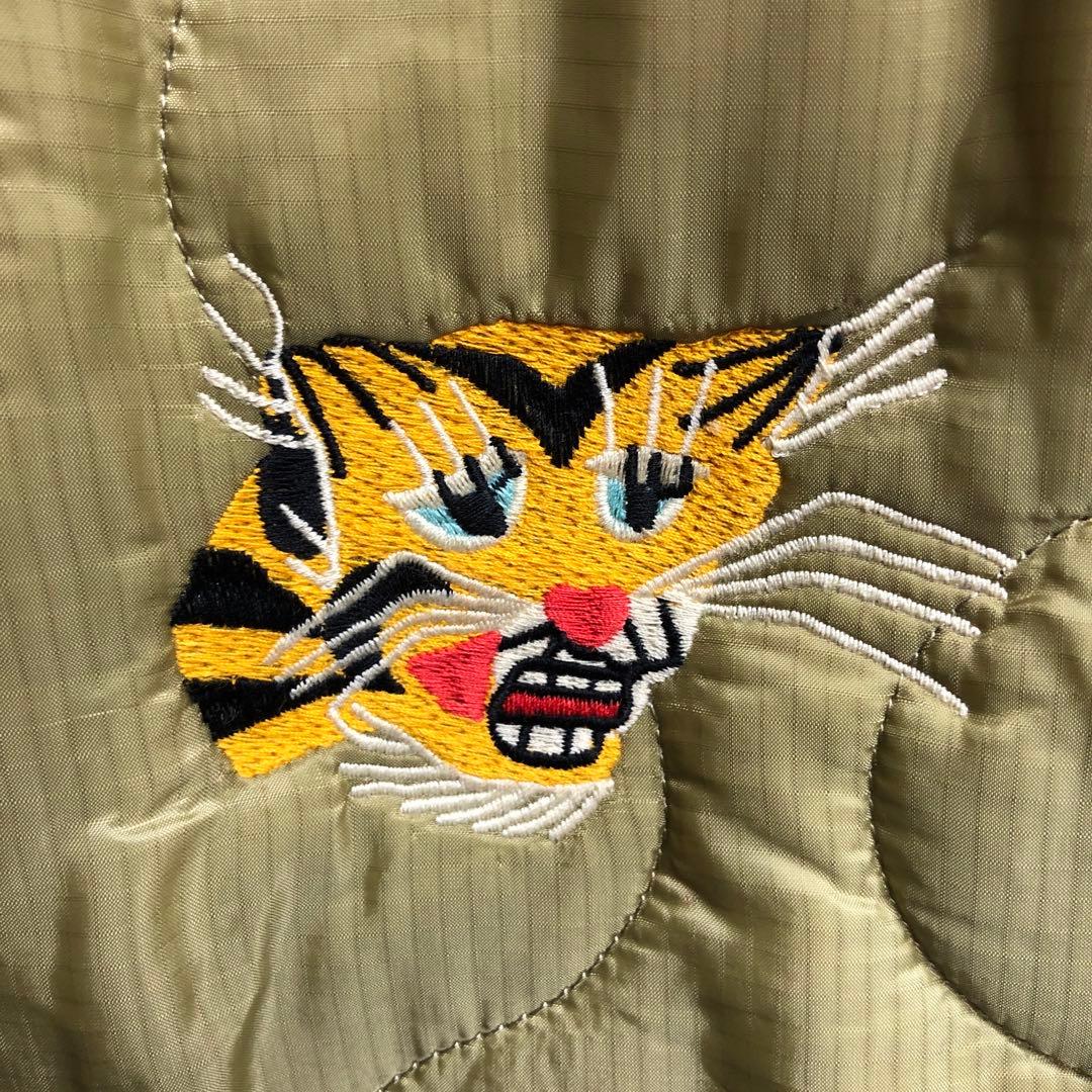 ヒューストン ベトジャン キルティング ベトナムジャケット 地図マップ柄 XXL