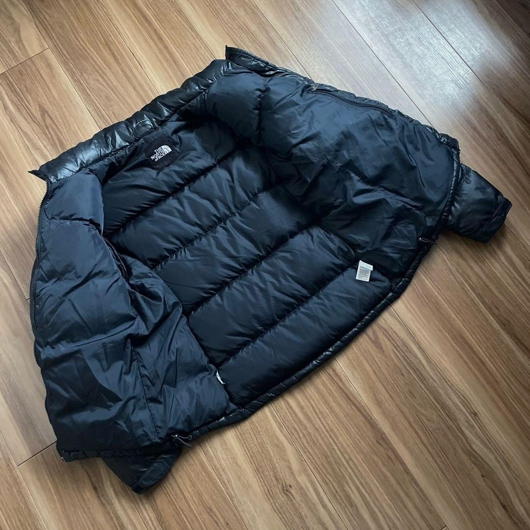 Mノースフェイスレディース700フィルブラック黒ダウンジャケット