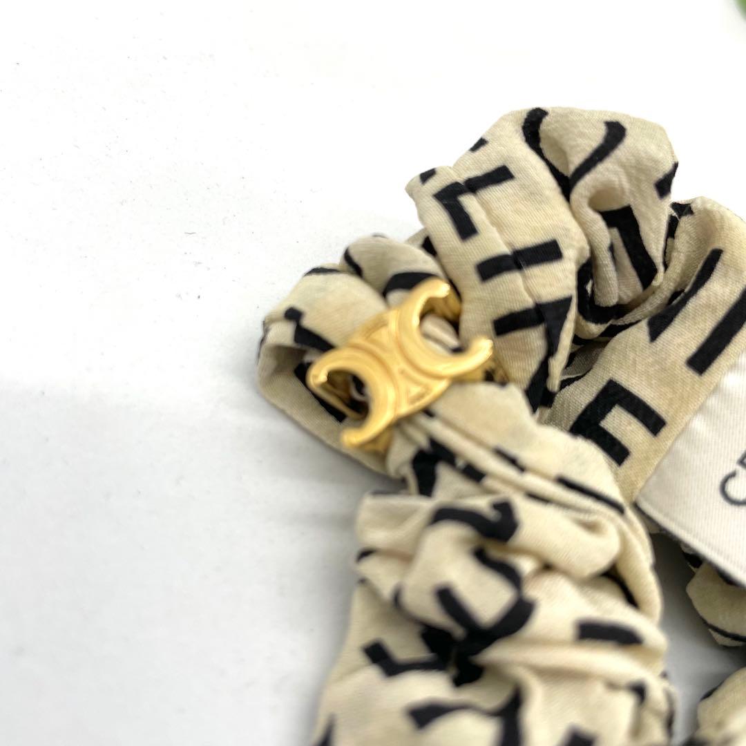 CELINE セリーヌ トリオンフ シュシュ ロゴ シルク