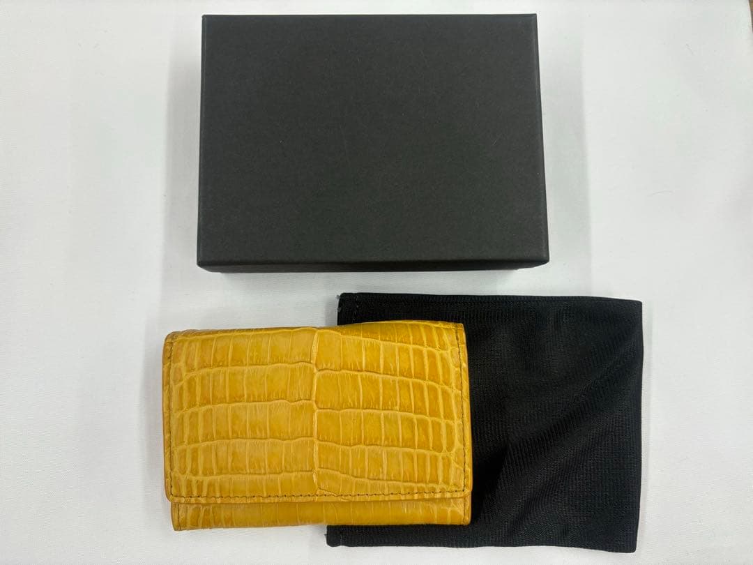 mayacao.plants【新品未使用】クロコダイル 本革名刺入れ
