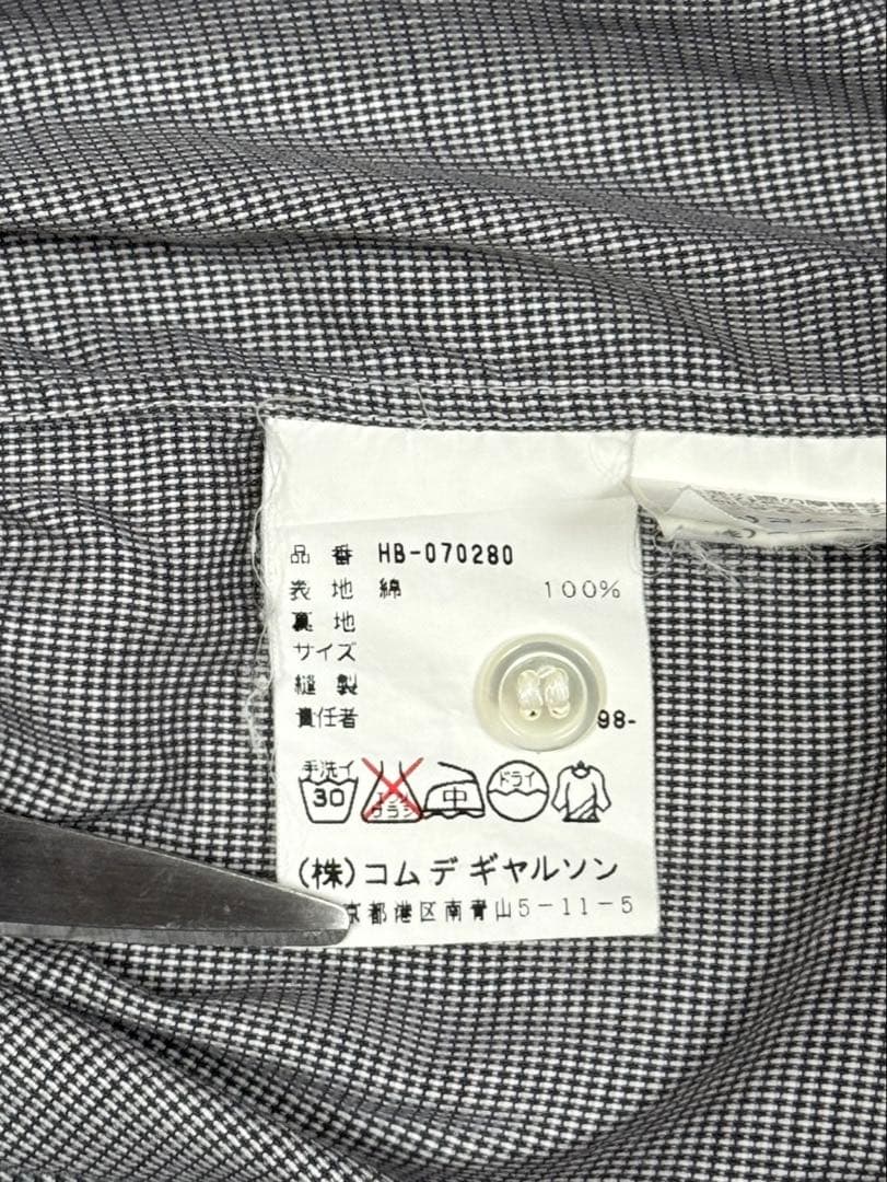 COMME des GARCONS 田中期 グレーチェック