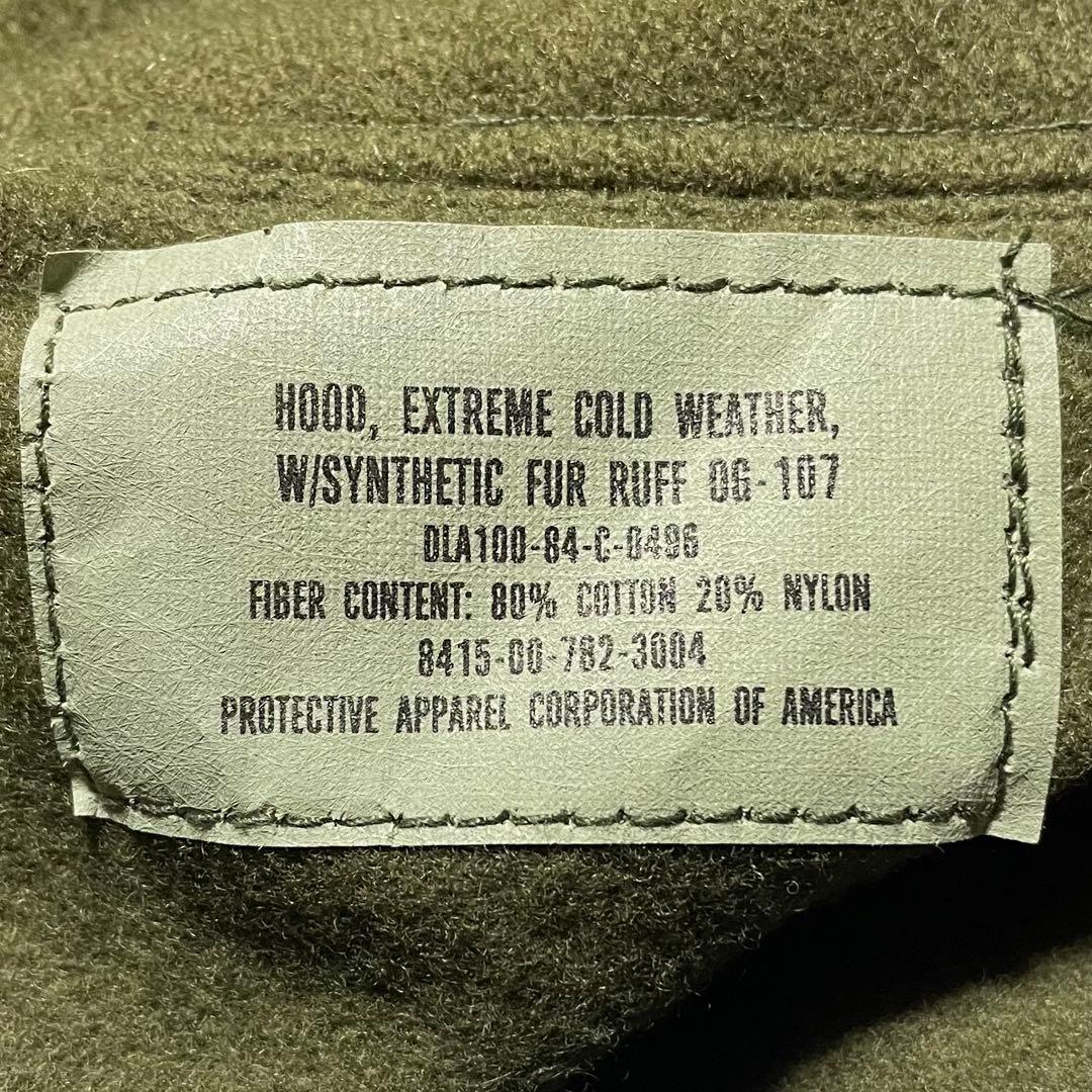 米軍実物 M65パーカー用フード 84年製