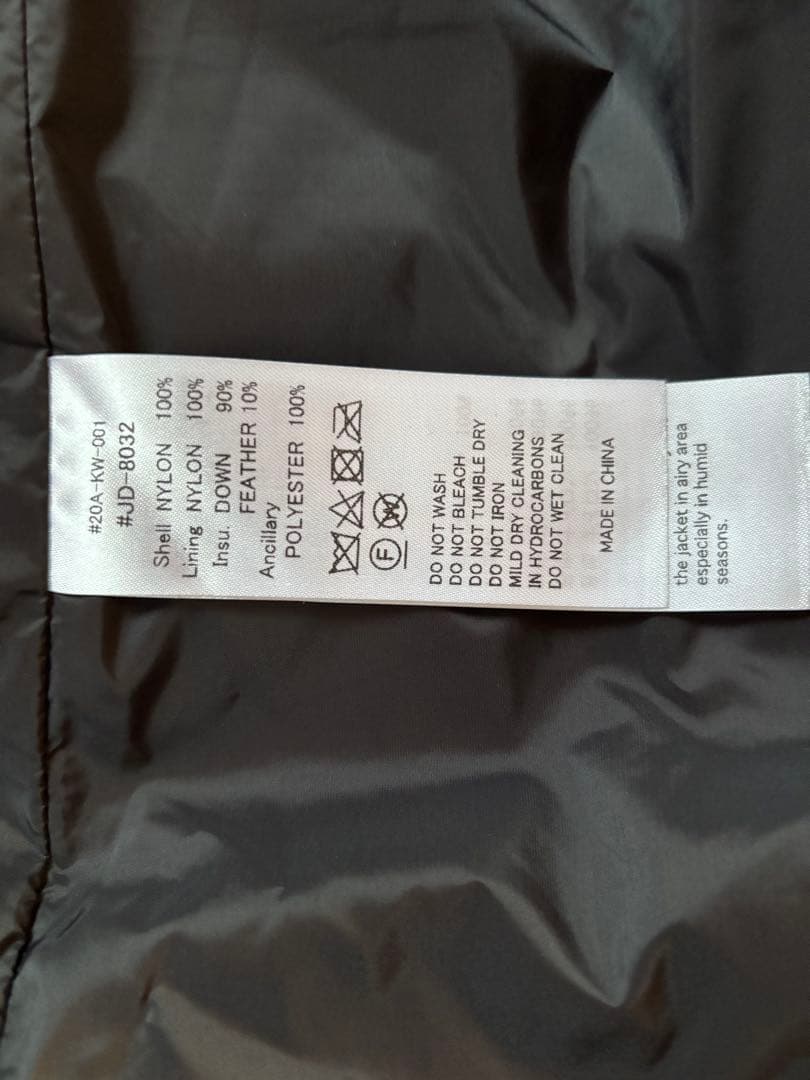 DANTON ブラックダウンジャケット 42 ブラック