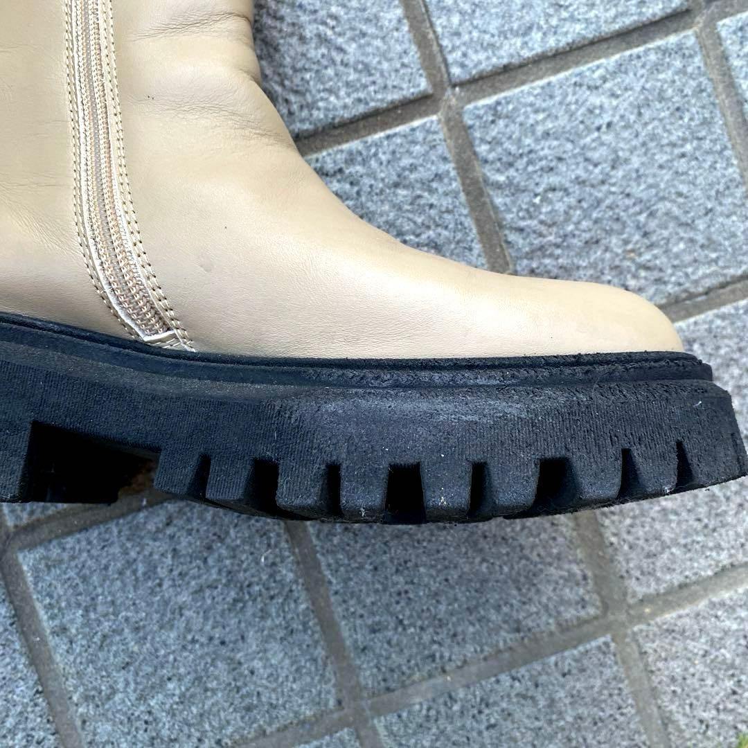 最終価格　MARNI マルニ イタリア製　サイドゴアブーツ　厚底　ベージュ系36