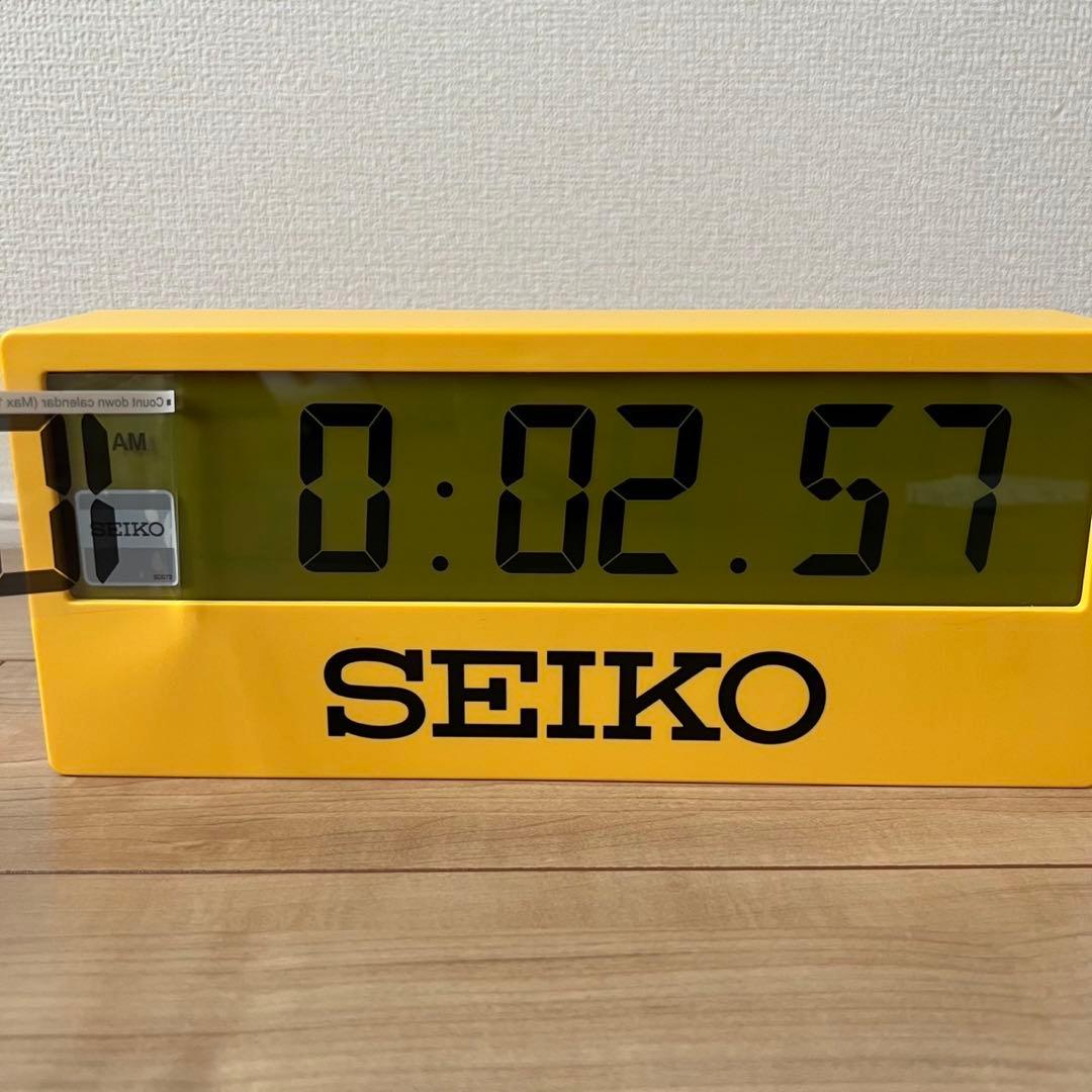 SEIKO デジタル時計 イエロー セイコー スポーツタイマークロック レア