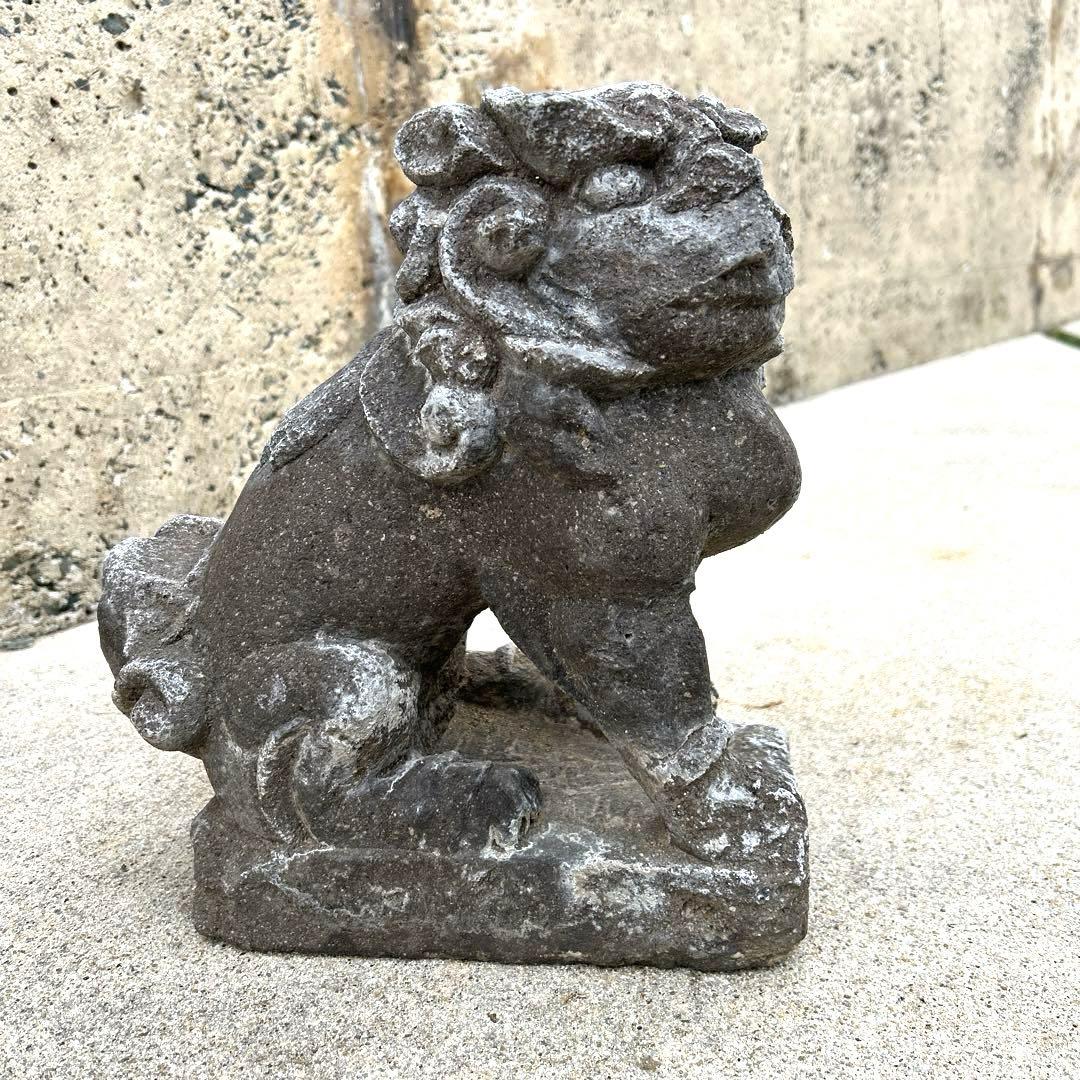 狛犬　骨董　石像