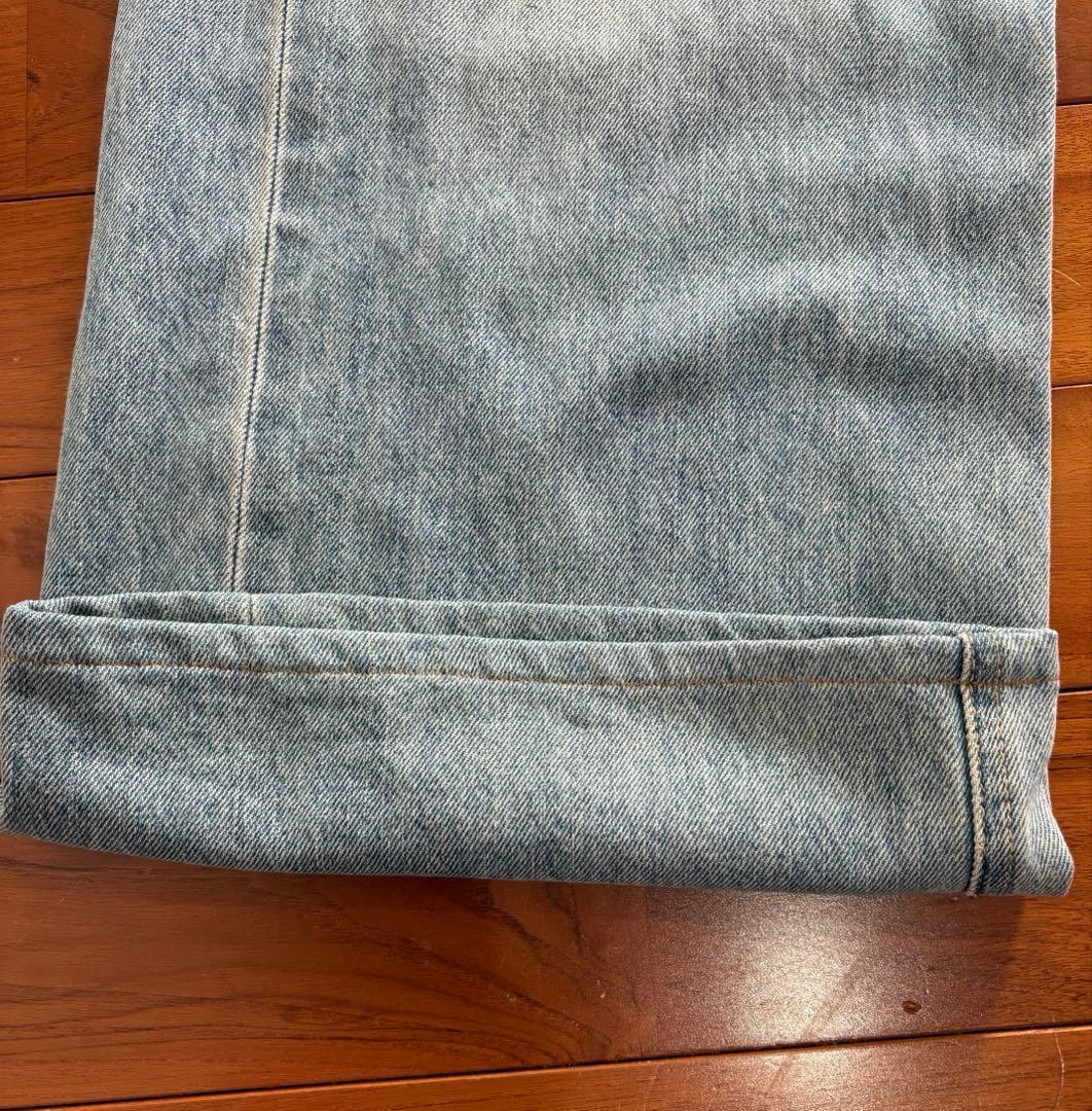 MOUSSY　CROSS WAIST WIDE STRAIGHT