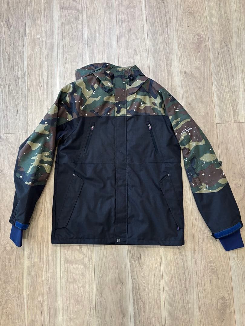 【redapple0322】迷彩柄ジャケット・グレーパンツセット　XL