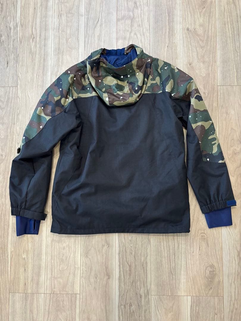 【redapple0322】迷彩柄ジャケット・グレーパンツセット　XL