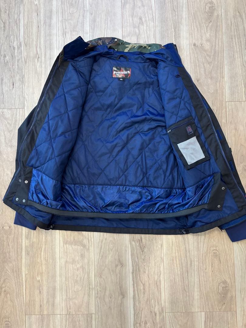 【redapple0322】迷彩柄ジャケット・グレーパンツセット　XL