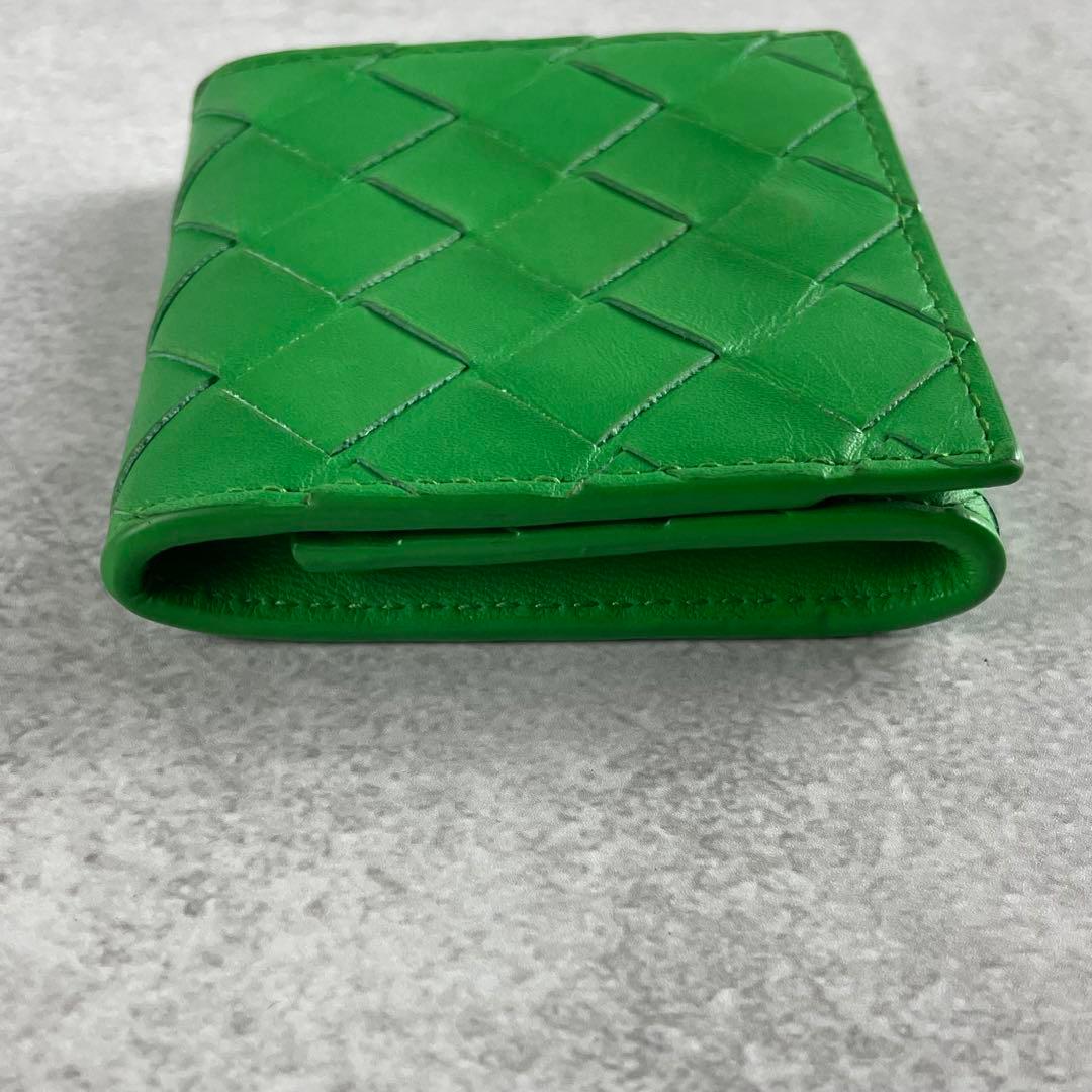 極美品●ボッテガ ヴェネタ イントラチャート 財布 小銭入れ ケース 緑