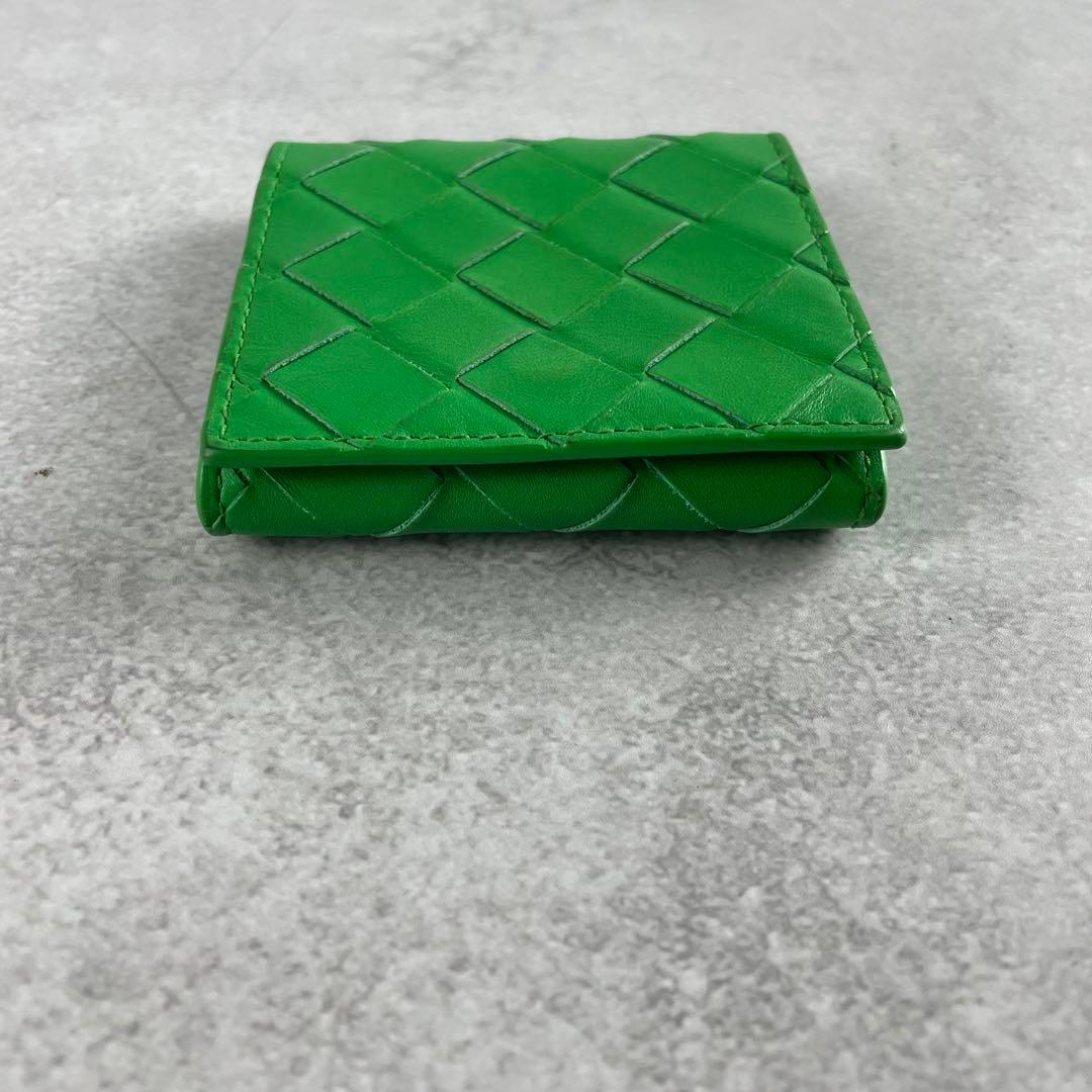極美品●ボッテガ ヴェネタ イントラチャート 財布 小銭入れ ケース 緑