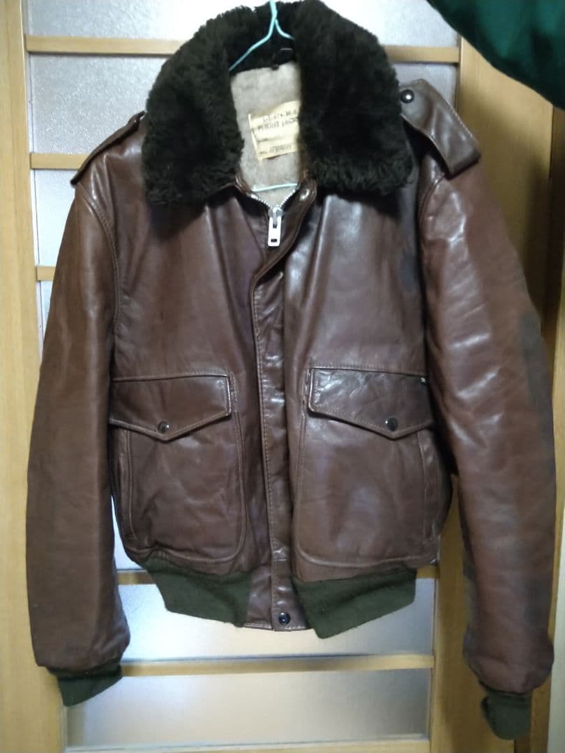 【激シブ】SCHOTT USA製 G-1 レザーフライトジャケット　ヴィンテージ