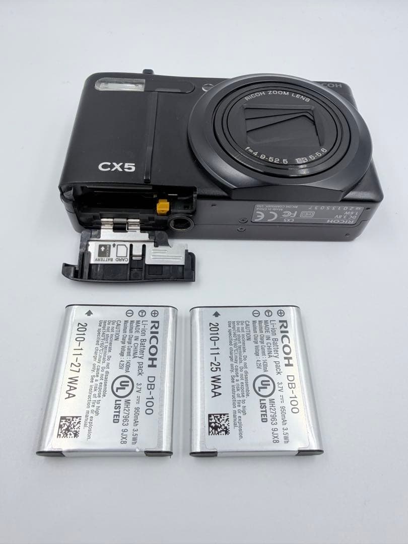 【美品】RICOH リコー CX5 BLACK デジカメ コンデジ