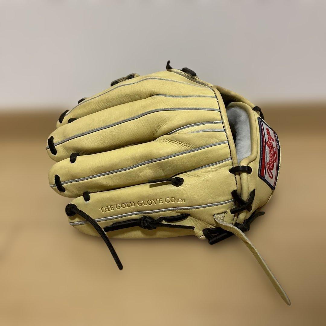 【Rawlings】 軟式グラブ 内野用 大人 キャメル 美品☆