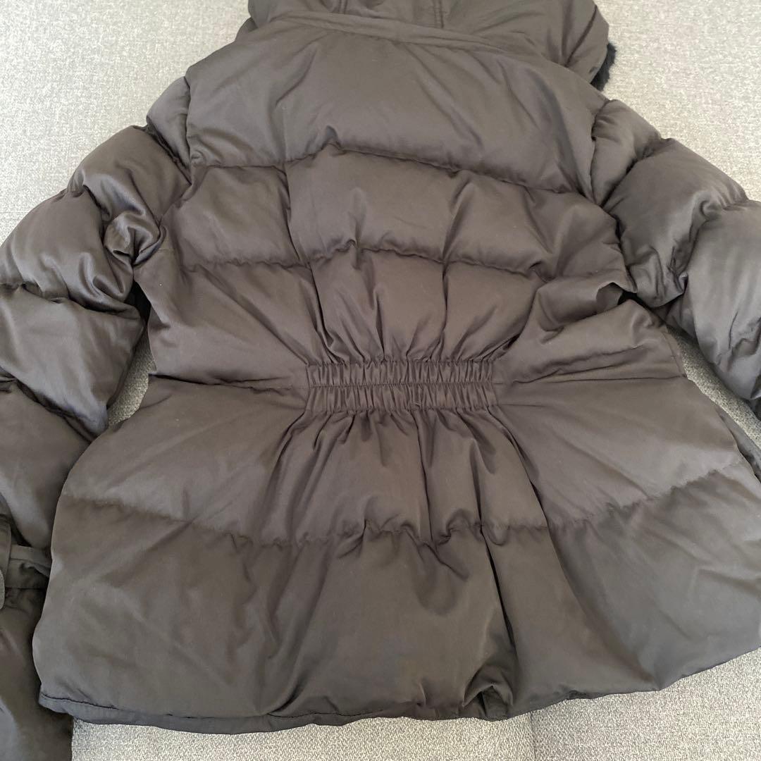 今だけ値下げ！ルイルエブラック　ラビットファーフードショートダウンジャケット