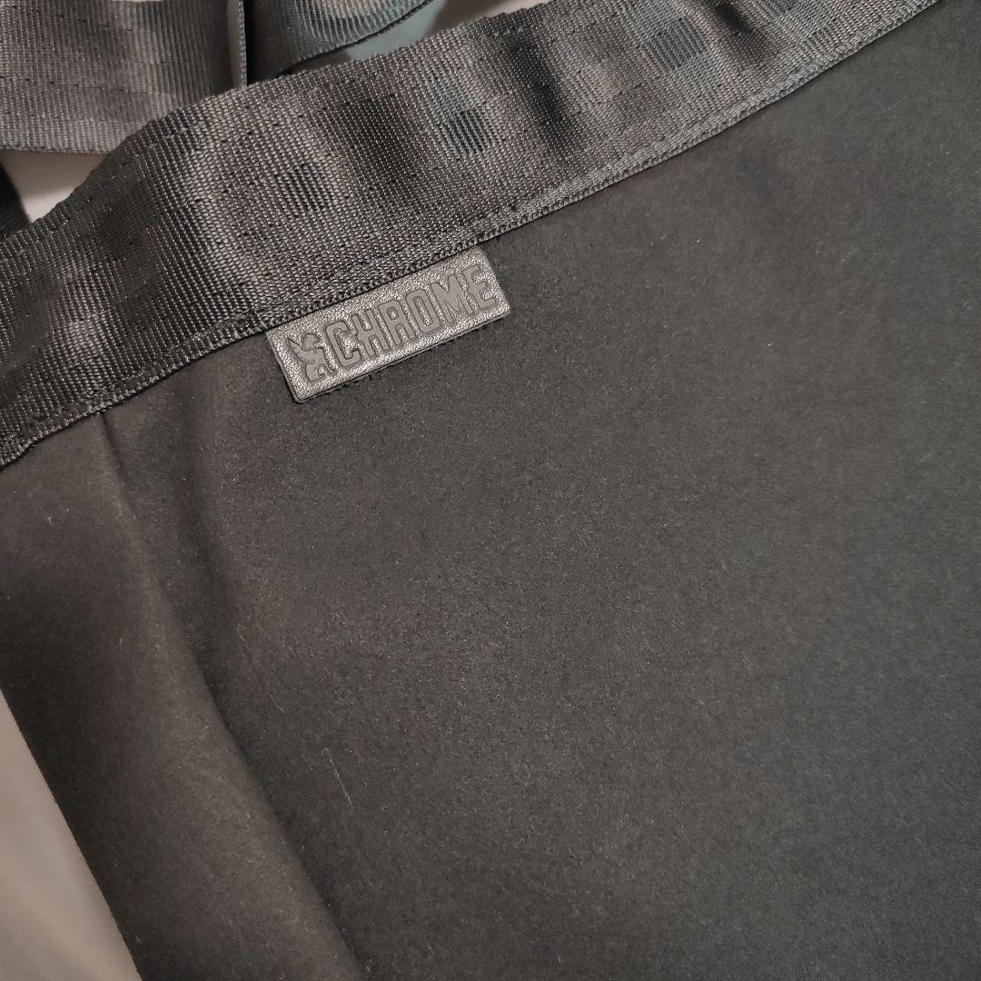 新品NEWSPAPER MESSENGER SM　黒スエード　CHROME