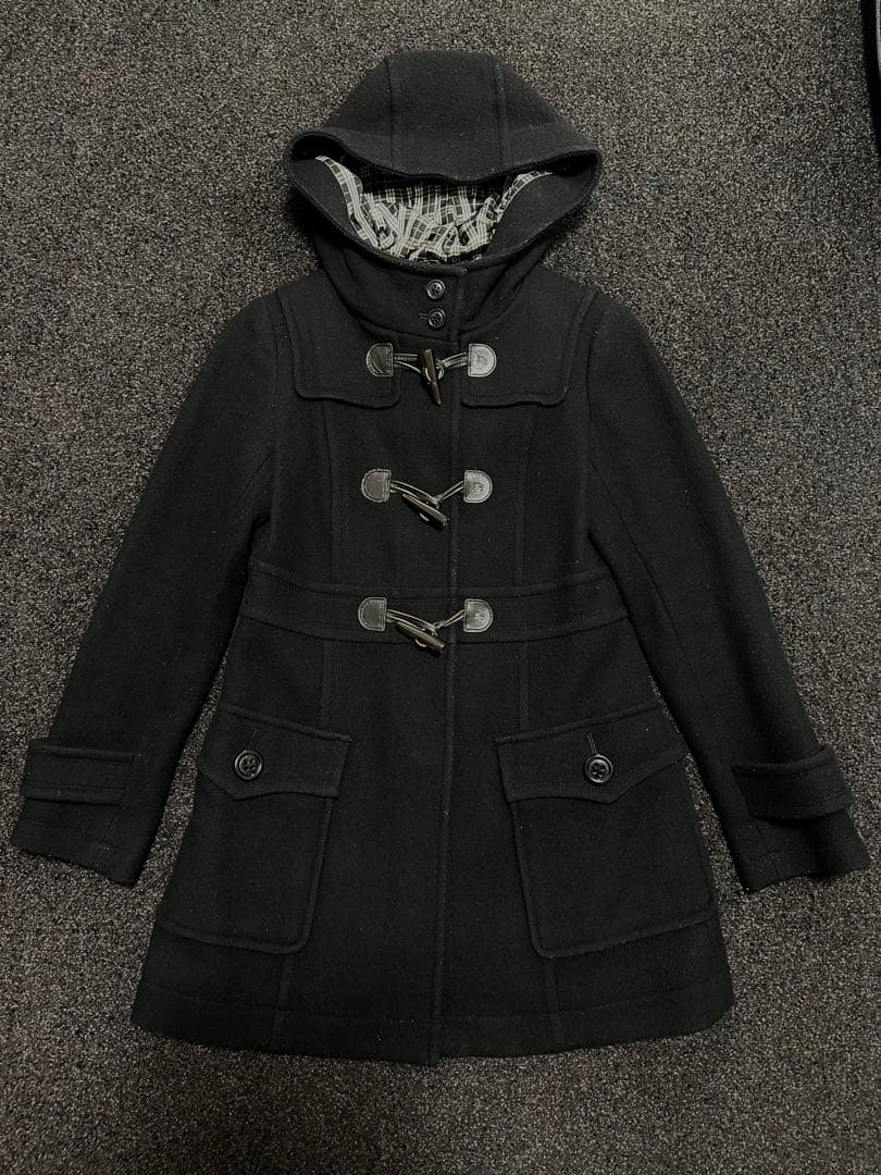 Burberry Blue Label ブラック ダッフルコート