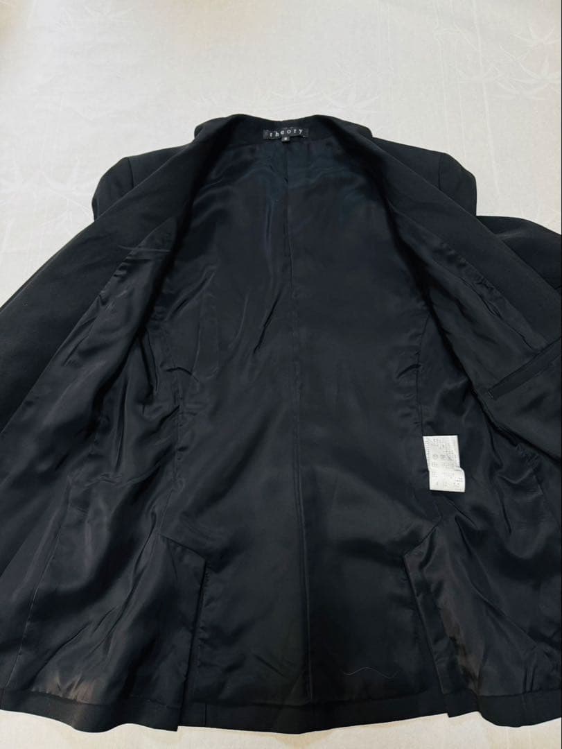 明日投稿削除Theory セオリー　スーツセットアップ　黒　日本製