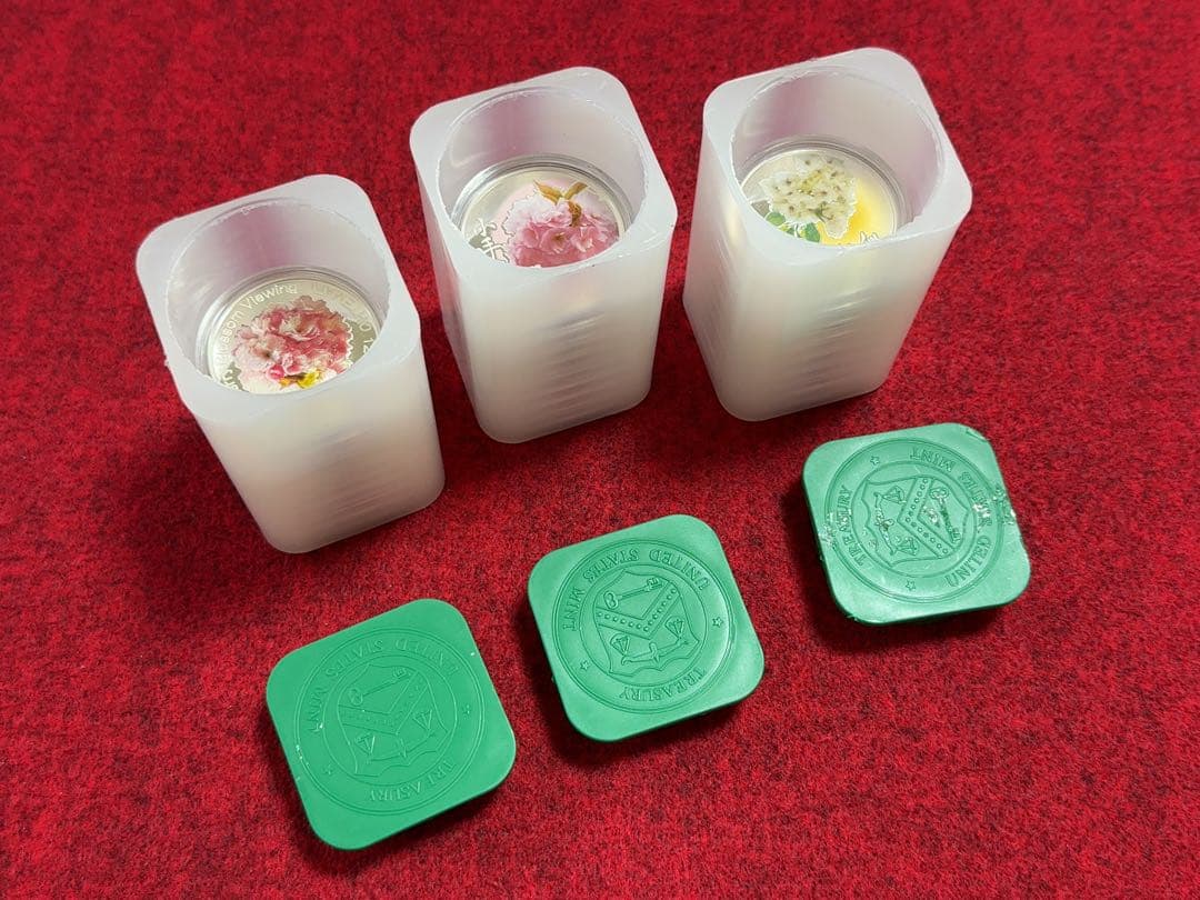 桜の通り抜け プルーフ貨幣セット内の銀メダル 24枚セット スターリングシルバー