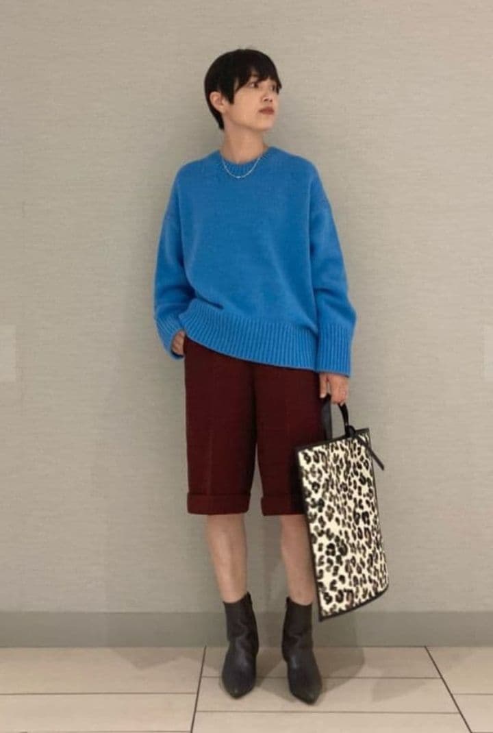 GALERIE VIE　ファインウール クルーネックプルオーバー