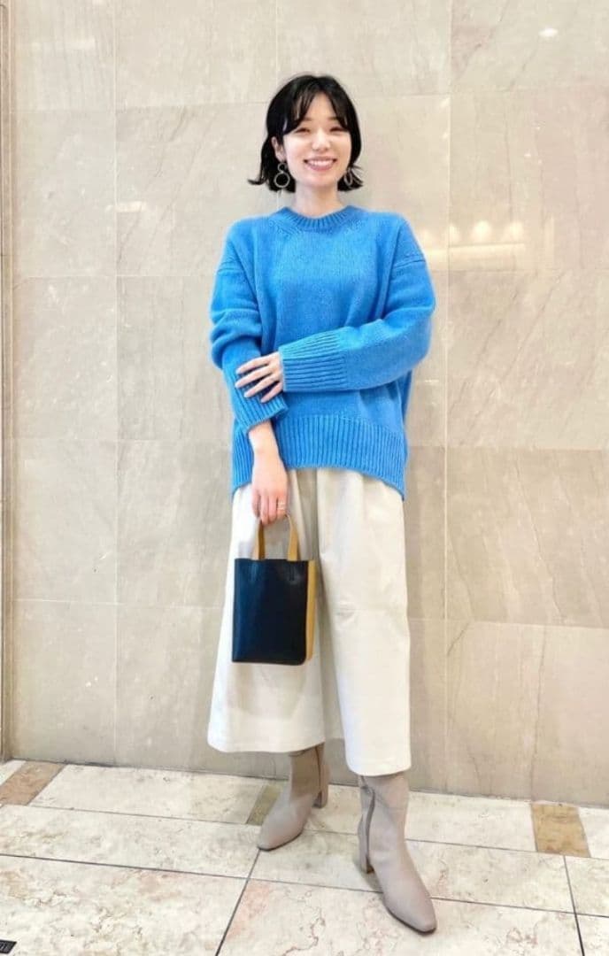 GALERIE VIE　ファインウール クルーネックプルオーバー