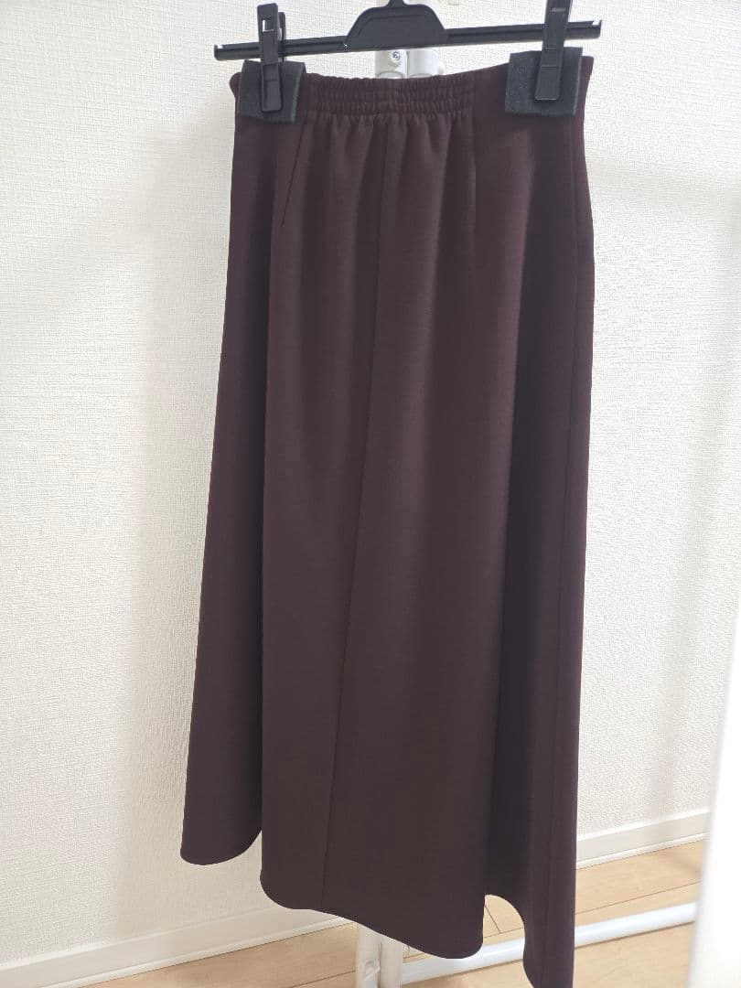 anuans アシンメトリーレイヤードスカート　バーガンディ