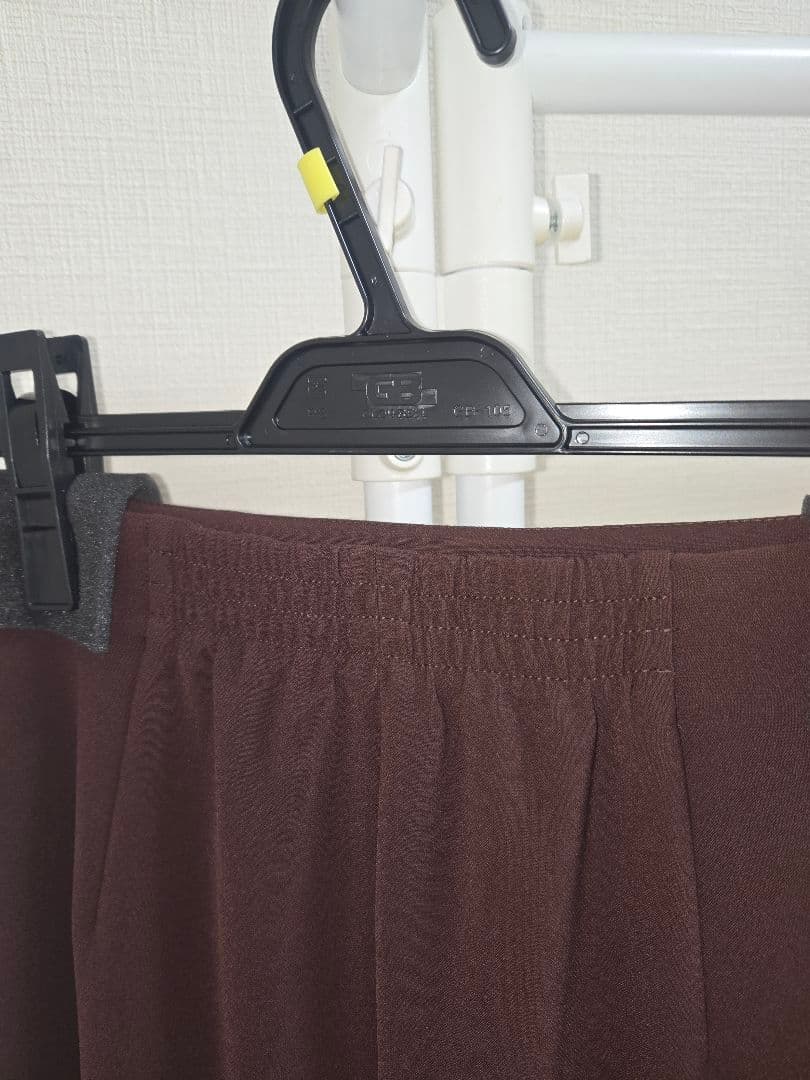 anuans アシンメトリーレイヤードスカート　バーガンディ