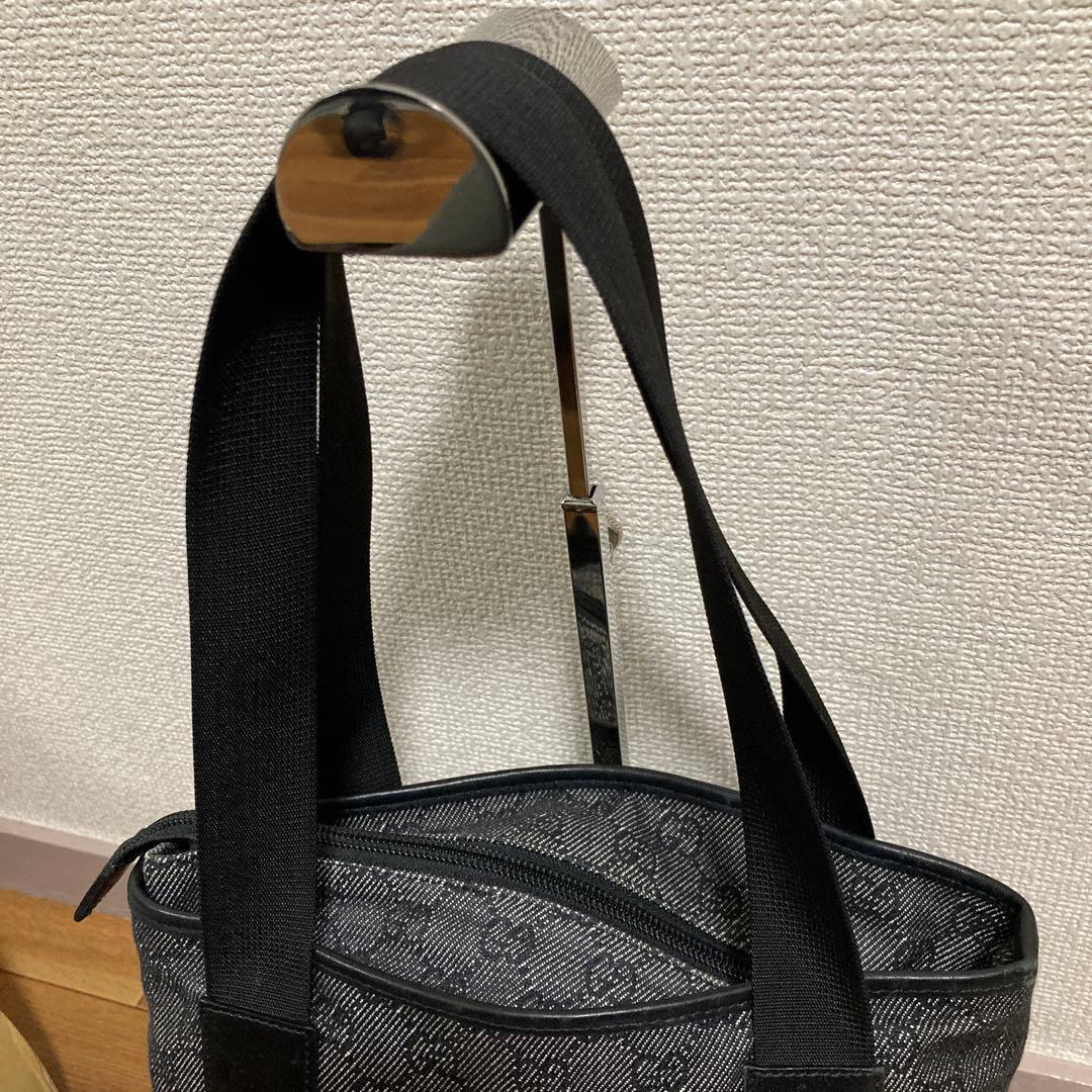 グッチ　トートバッグ　ブラック　レザー