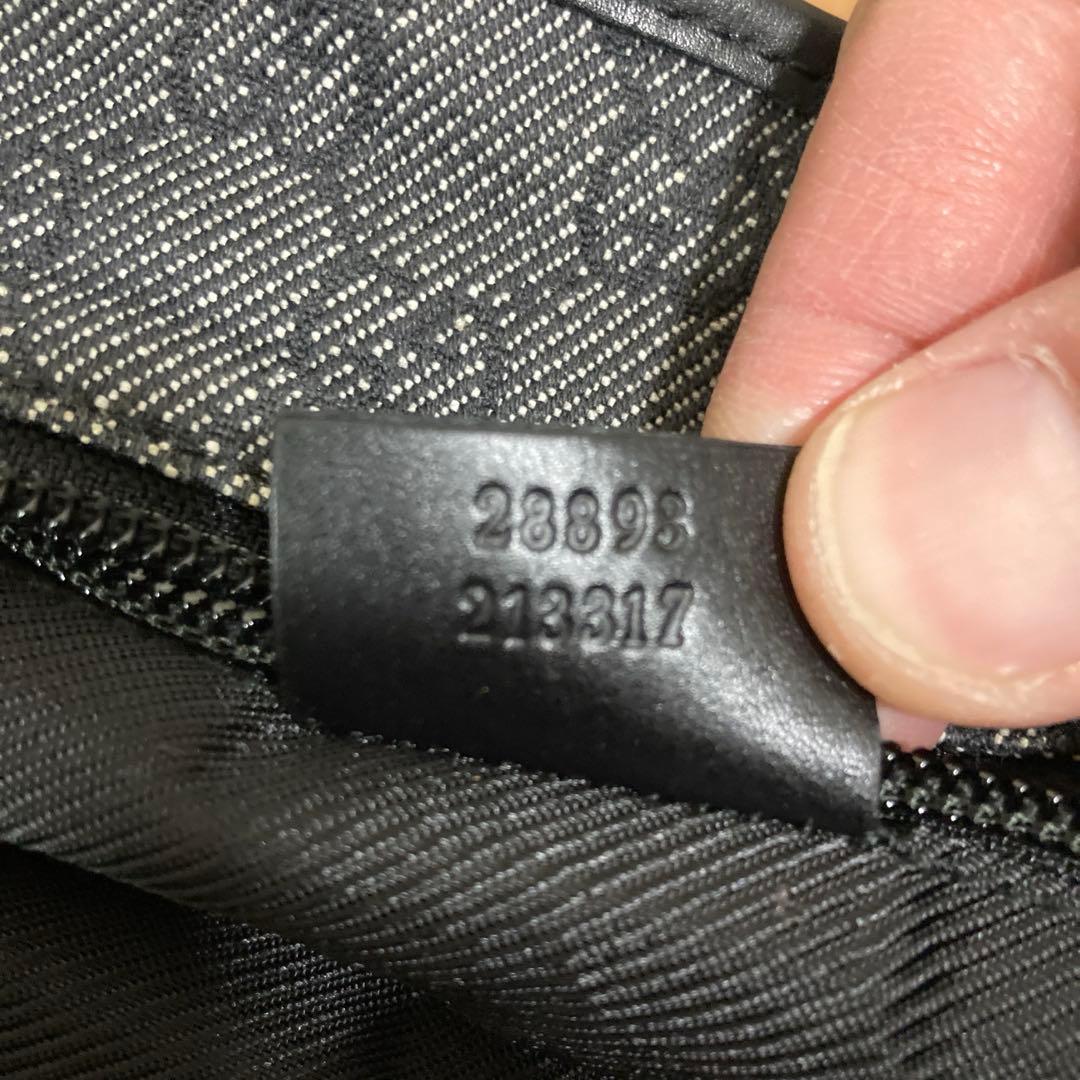 グッチ　トートバッグ　ブラック　レザー